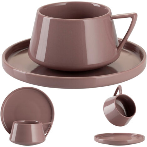 Luna Pink Tasse und Untertasse