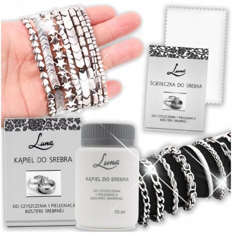 LUNA SILVER BATH CLEANER PANNO PER LA PULIZIA DI GIOIELLI IN ARGENTO