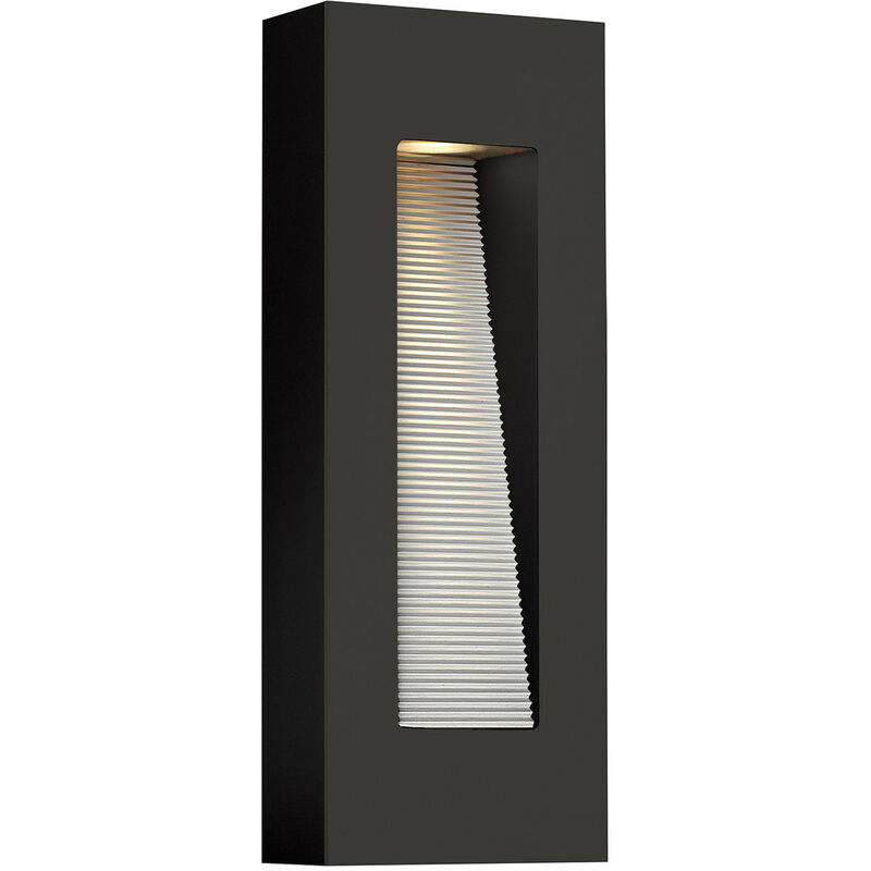 Elstead - Luna - LED 2 Licht Außenwandleuchte Satin Schwarz IP44