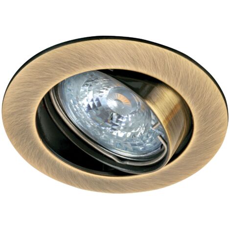 LUNAR 50-12 Encastré GU5,3 rond basculant bronze Lpe non incl. ARIC 4885