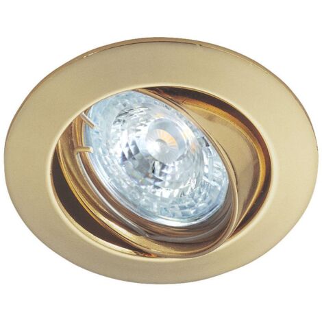 LUNAR 50-12 Encastré GU5,3 rond basculant doré Lpe non incl. 4875
