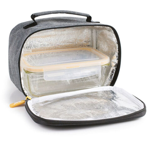 Lunch away Tasche ibili lunch away green thermic mit Griff enthält 2 Behälter mit luftdichtem Deckel und Tablett