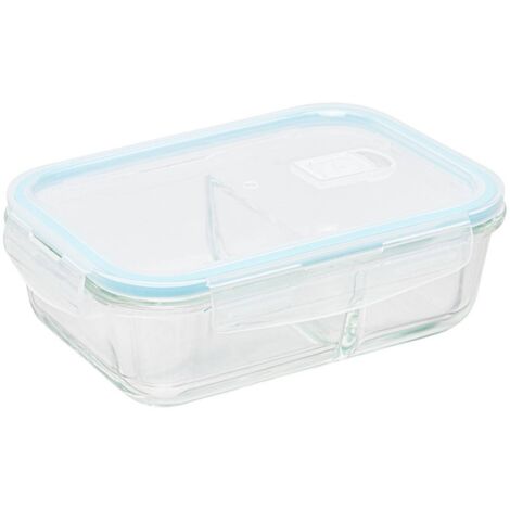 Lunch-Box aus Glas, 2-Fächer, 1,1 L - 5five Simple Smart
