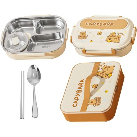 Lunch Box Avec Conteneurs - Boîte Repas Cartoon à