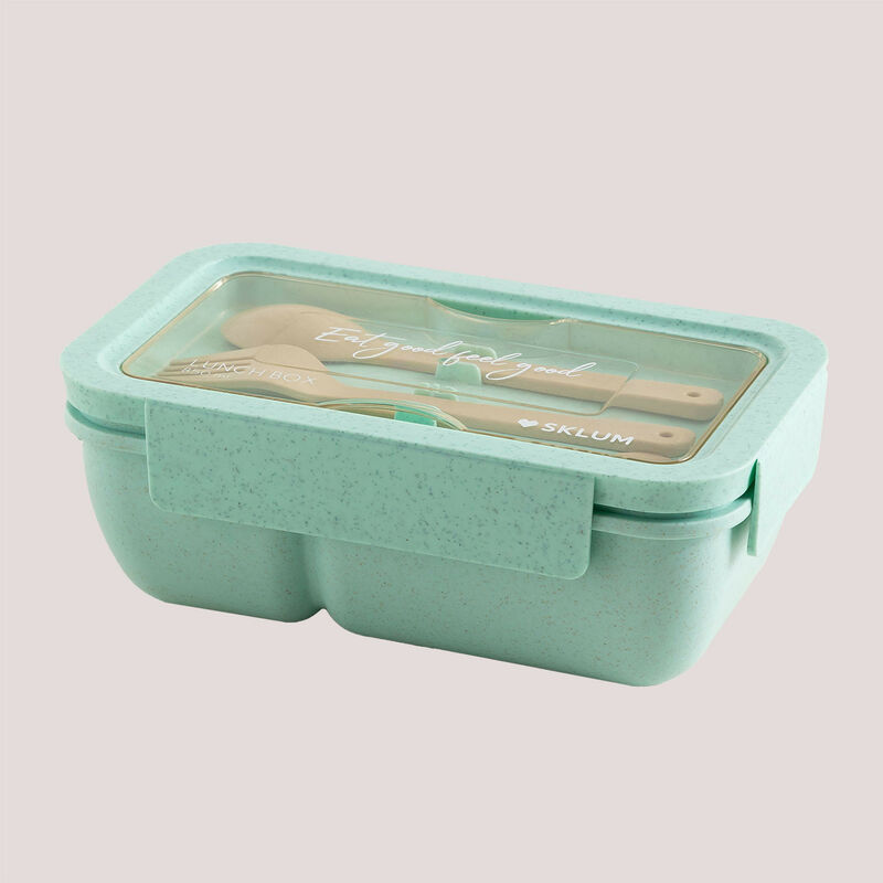 Lunch Box avec Couverts (850 ml) Viedsel Sklum L'île du Paradis vert - L'île du Paradis vert