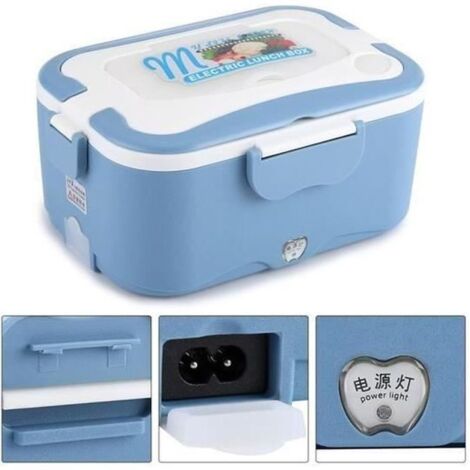 Lunch Box Chauffante Allume Cigare Boîte à Déjeuner Chauffante Repas 24V Gamelle Chauffant en Acier Inoxydable pour Chauffeur