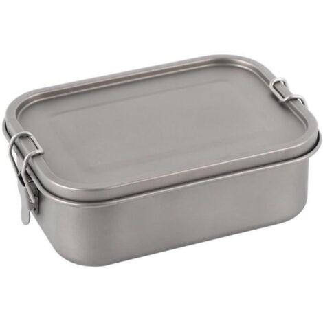 Lunch box in titanio, contenitore per alimenti isolato da 27 once con coperchio a prova di perdite, Bento box per uomini e donne, a prova di perdite
