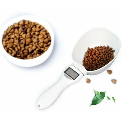 Lunch Boxes 800G / 0.1G Pet Food Water Measuring Spoon Cup with LED Display Kitchen Scale Scoop Portable Removable Feeding Supplies