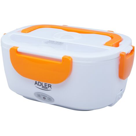 Lunchbox électrique Adler AD 4474 orange, Boite à Repas chauffante 1,1 litre + Cuillère