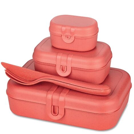 Lunchbox PASCAL READY, 3 Boxen und Besteck, KOZIOL