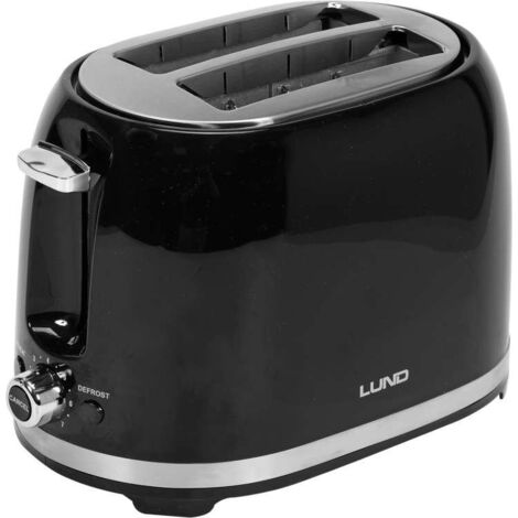 Lund 67500 Grille-pain noir 2 tranches 850W