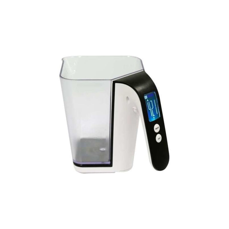 Lund - balance de cuisine numérique 68364 - verre doseur - blanc - 2 kg - jusqu'à 1200 ml vorel