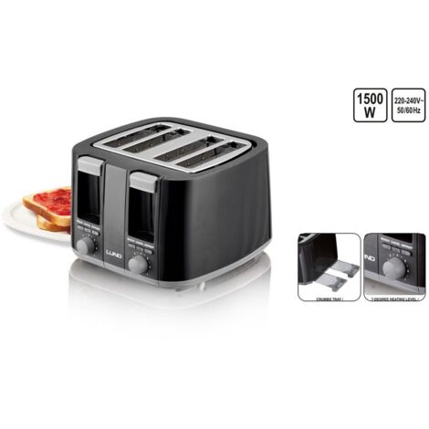 LUND TOASTER 1300-1500W SCHWARZ