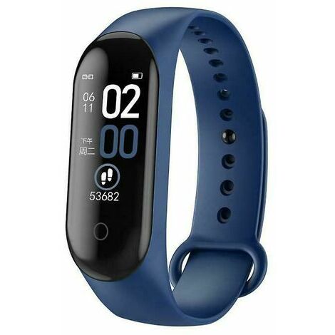lune-Smart Watch M4 Fitness Tracker Fréquence cardiaque Pression artérielle Nombre de pas Montres Sport