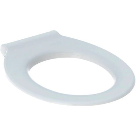 Lunette d'abattant Geberit Renova Comfort, adapté PMR, antibactérien, fixation par le dessus: Fermeture ralentie:Non, Fixation:Par le haut, Blanc