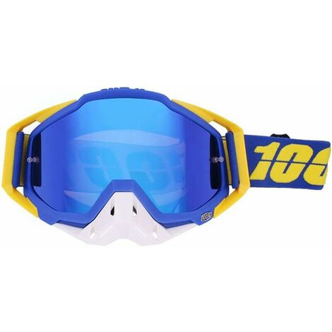 Lunette de Moto Cross Mototourisme Lunettes Goggle d 'Anti-poussière d'anti-buée Coupe-Vent pour Ski Cyclisme Activités Extérieures, D
