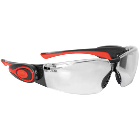 Lunette de sécurité Stealth 8000 avec 4 lumières LED orientable MistResist anti-buée K&N - Incolore