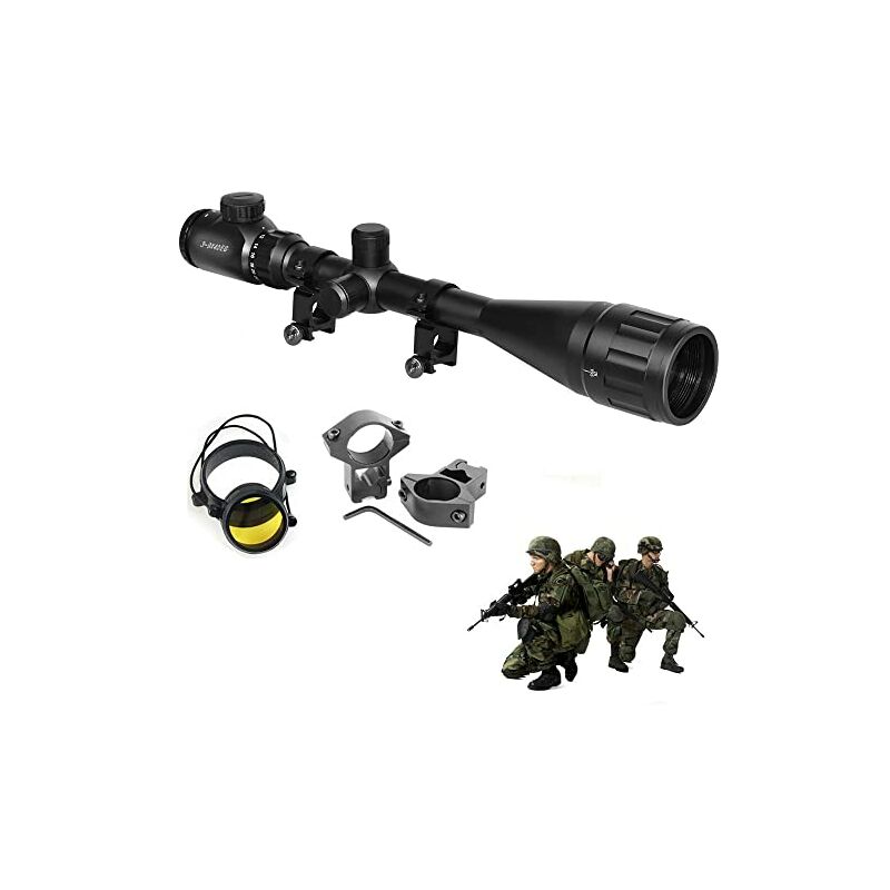 Lunette de Visée 3-9x40EG pour Air comprimé, Rouge et Vert, Point de Mire pour Chasse et Sport Naizy