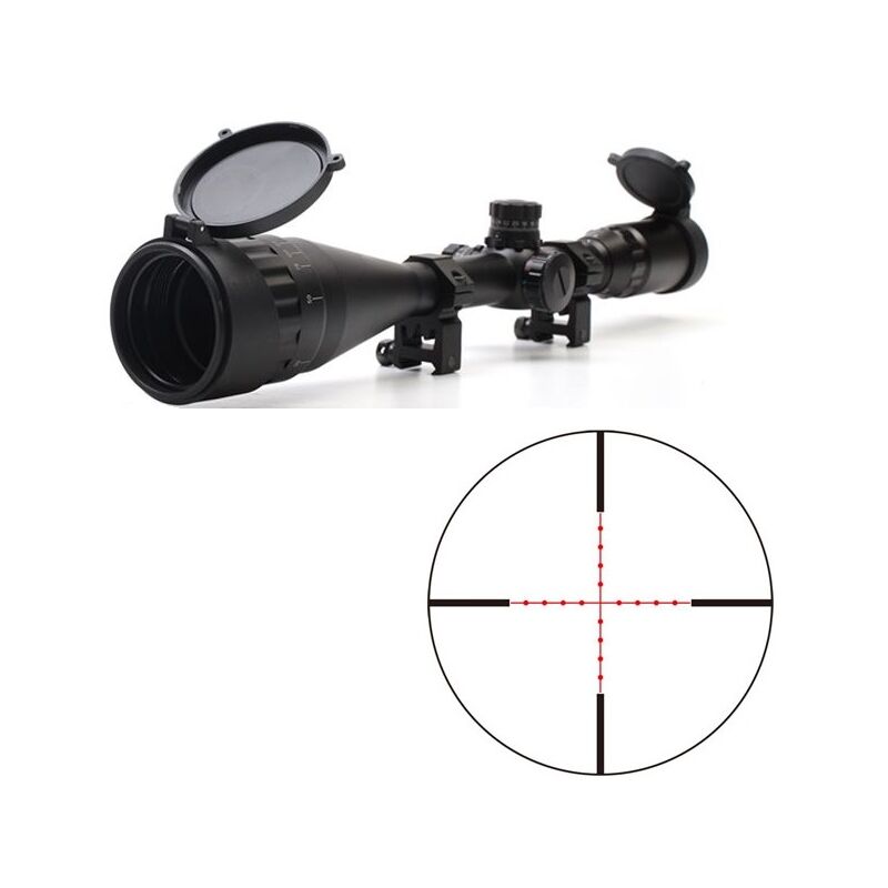 Lunette de visée Zasdar 6-24X50 Mm AO Ret. Mildot Illuminé - Tube de 1 pouce