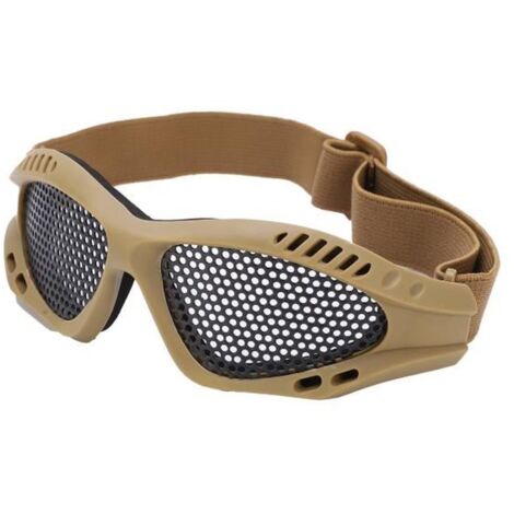 Lunettes d\'airsoft Lunettes de sécurité en maille Lunettes de protection respirantes haute ténacité résistantes aux