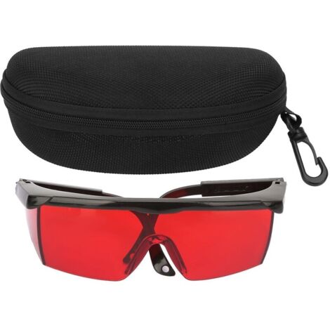 Lunettes d'Amélioration Laser Rouge - Lunettes de Sécurité pour Niveau Laser, Laser Rotatif et Laser Multiligne Rouge - Améliorer la Visibilité du Faisceau Rouge