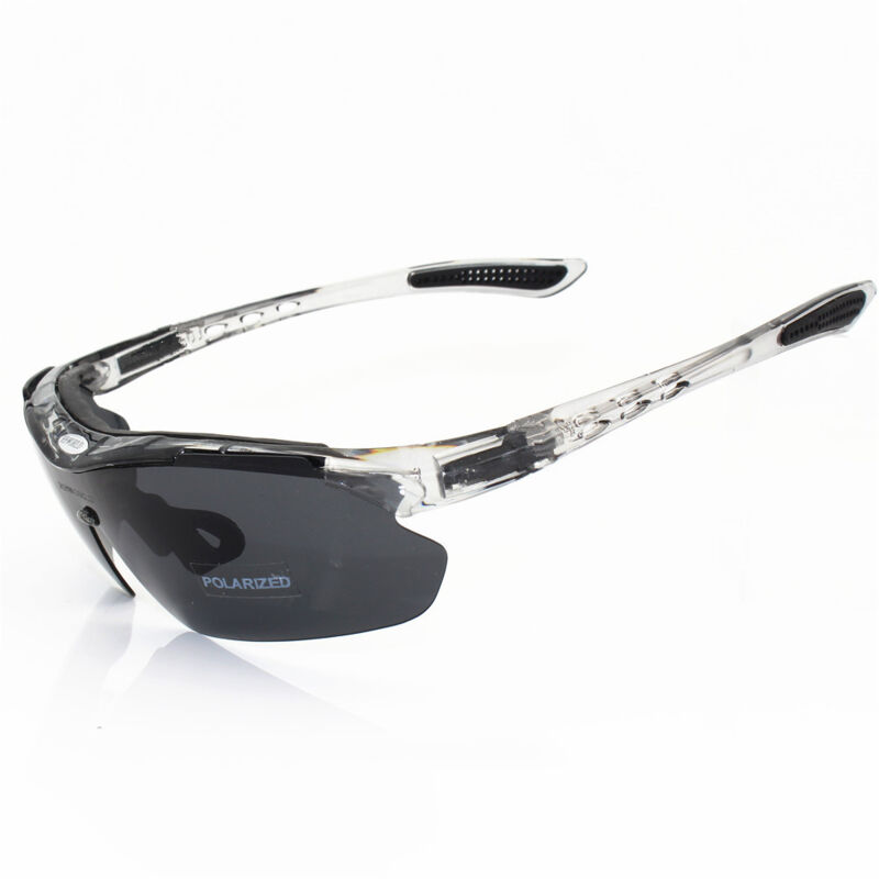 Fei Yu - Lunettes de cyclisme polarisées 5 verres interchangeables Monture TR90 Lunettes de sport vtt pour hommes et femmes