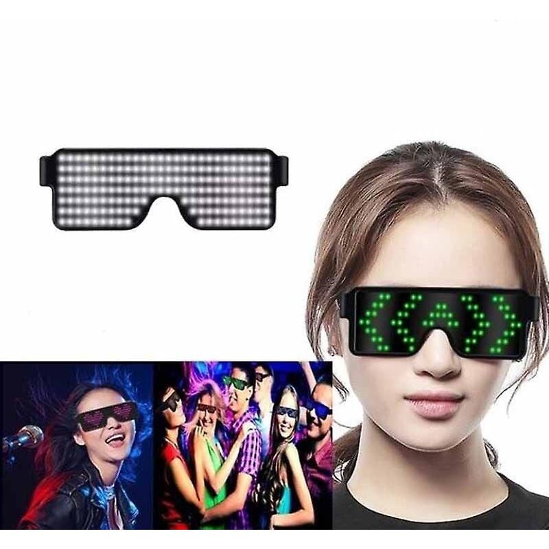 Lunettes de fête à led Magic Flash contrôlées par application Bluetooth