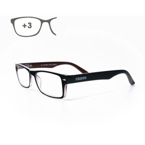 Lunettes de lecture Kansas bleu foncé/rouge. Augmenter +3,0