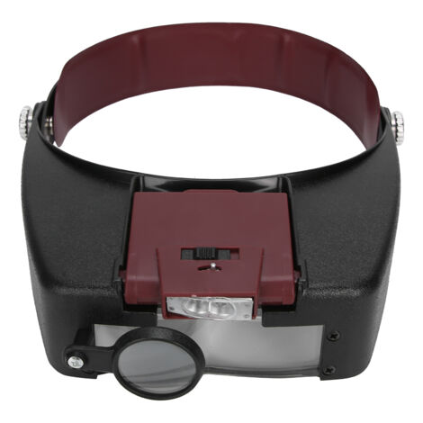 Lunettes de lecture LED avec loupe frontale, lampe de poche pour réparations et travaux minutieux