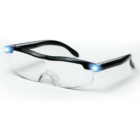 Lunettes de Lecture - Loupe de Vision puissante avec lumière LED, grossissement de 160%, pour Lecture,Tous Les Travaux de Précision,Réparations,Couture, Montres et Artisanat