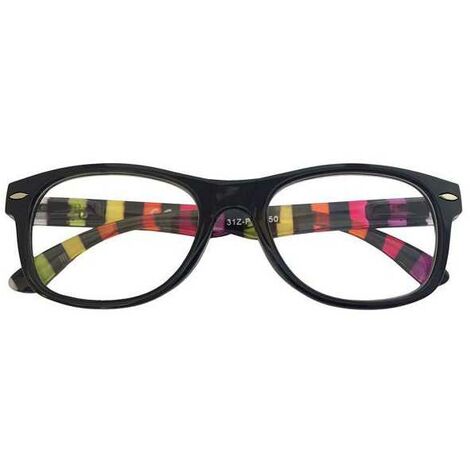 Lunettes de lecture noires/multicolores +2,00 Pr1 Zippo