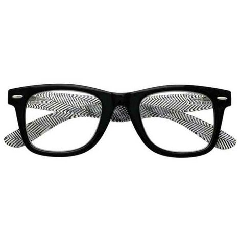 Lunettes de lecture rayées noires +3,50 B16 Zippo