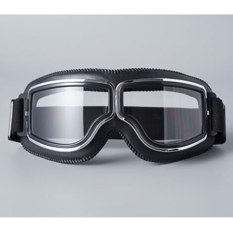 Lunettes de moto rétro aviateur