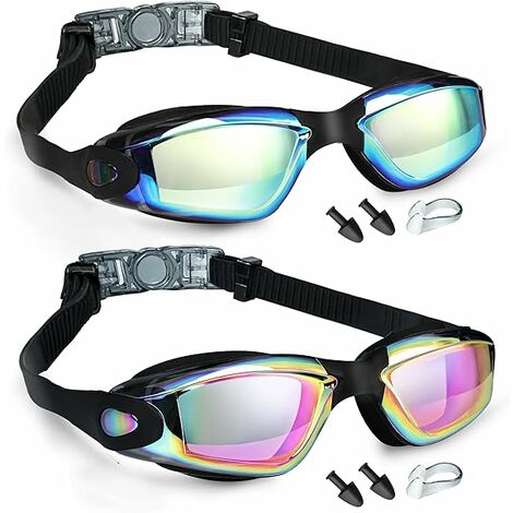 Lunettes de natation polarisées pour homme femme, lunettes de natation G1  avec miroir/lentille teintée, protection