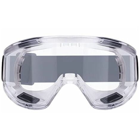 CHOYCLIT Lunettes de Protection Anti-buée Surlunettes de Sécurité Anti-rayures Idéal pour Bricolage, Chimie, Travaux, Chantiers
