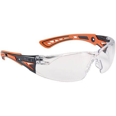 ISSALINE Lunettes de protection Bolle RUSH+, Incolore, Polycarbonate anti-buée, Résistant aux rayures, Protection UV 400 ( Prix pour 1 )