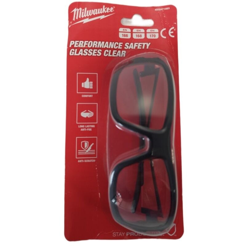 4932471883 Lunettes de sécurité - Per­for­mance Clear Safety Glasses - Milwaukee