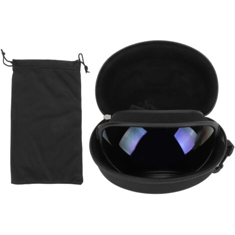 Lunettes de protection pour chien anti-UV, résistantes aux chocs, ajustables pour grandes races, lunettes de soleil bleues.