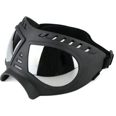 Lunettes de protection pour chiens moyennes à grandes lunettes de soleil UV pour chiens coupe-vent et neige à monture souple pour la Protection des yeux des chiens à long museau