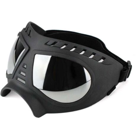 Lunettes de protection pour chiens moyennes à grandes lunettes de soleil UV pour chiens coupe-vent et neige à monture souple pour la Protection des yeux des chiens à long museau