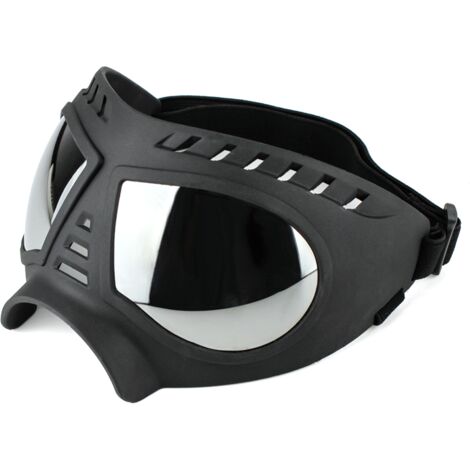 Lunettes de protection pour chiens moyennes à grandes lunettes de soleil UV pour chiens coupe-vent et neige à monture souple pour la Protection des yeux des chiens à long museau