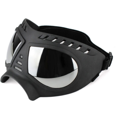 Lunettes de protection pour chiens moyennes à grandes lunettes de soleil UV pour chiens coupe-vent et neige à monture souple pour la Protection des yeux des chiens à long museau