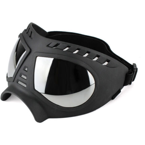 Lunettes de protection pour chiens moyennes à grandes lunettes de soleil UV pour chiens coupe-vent et neige à monture souple pour la Protection des yeux des chiens à long museau