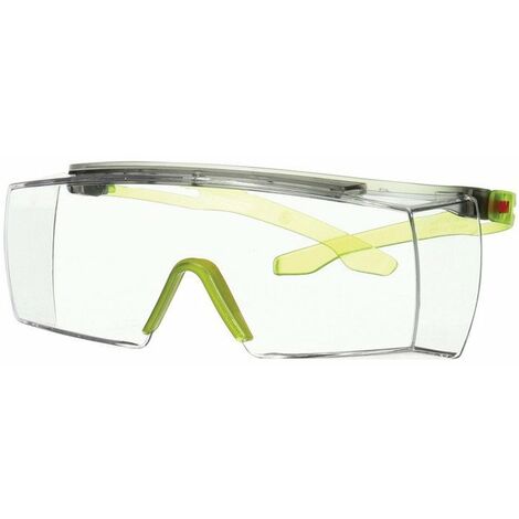 Lunettes de protection SecureFit 3700 EN 166-1FT branches grises/vert pomme.verr