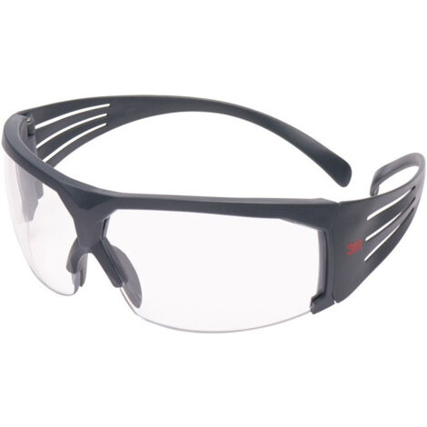 Lunettes de protection SecureFit-SF600 EN 166 branches grises. verres transpare