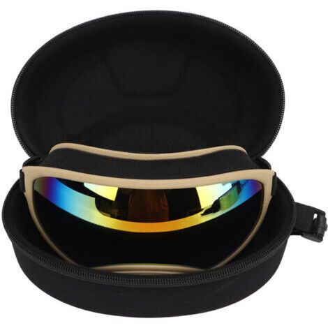 Lunettes de protection solaire pour chiens - Monture kaki, verres rouges anti-UV pour animaux