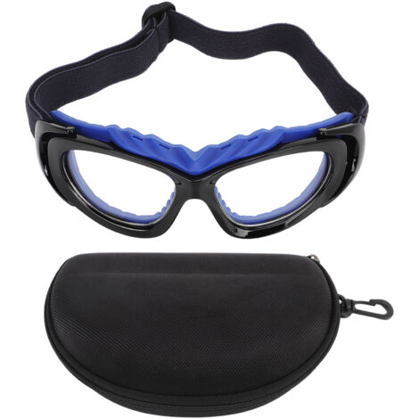 Lunettes de protection sport pour basketball, football, golf - Hommes et femmes - Noir et bleu
