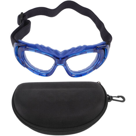 Lunettes de protection sport pour basketball football golf - Modèle bleu unisexe