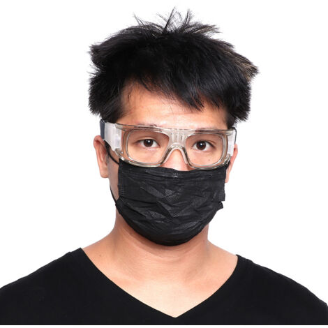 Lunettes de protection sport pour basketball, football, golf - Monture gris transparent