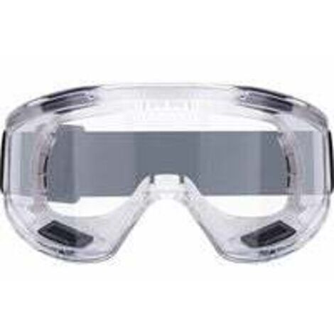Lunettes de sécurité antibuée et résistantes aux rayures. Idéales pour les bricoleurs, les professionnels de la chimie, du bâtiment et des travaux publics.